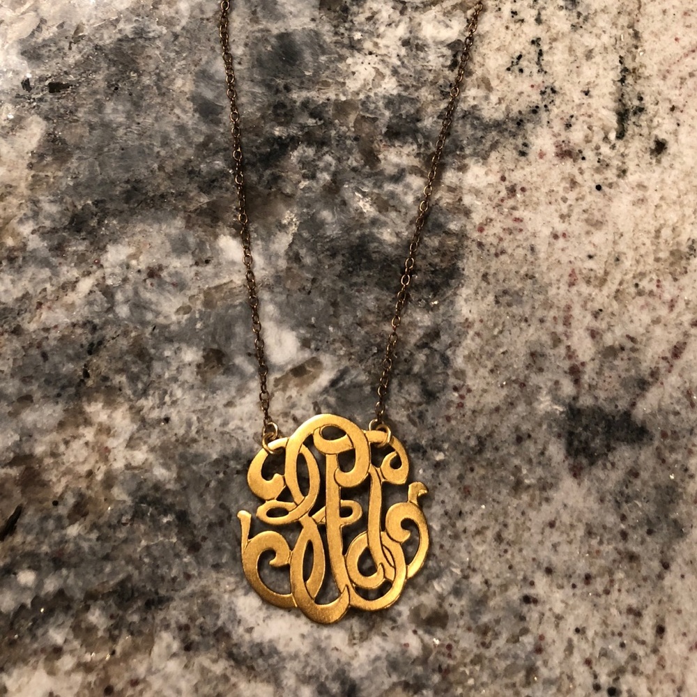 Universal monogram necklace